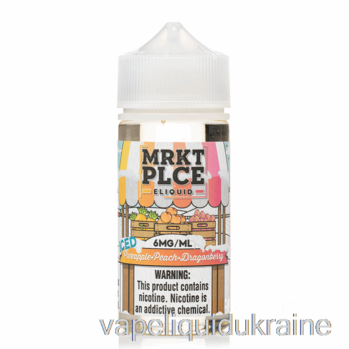 Vape Ukraine Ice Pineapple Peach Dragonberry - MRKT PLCE - 100mL 0mg